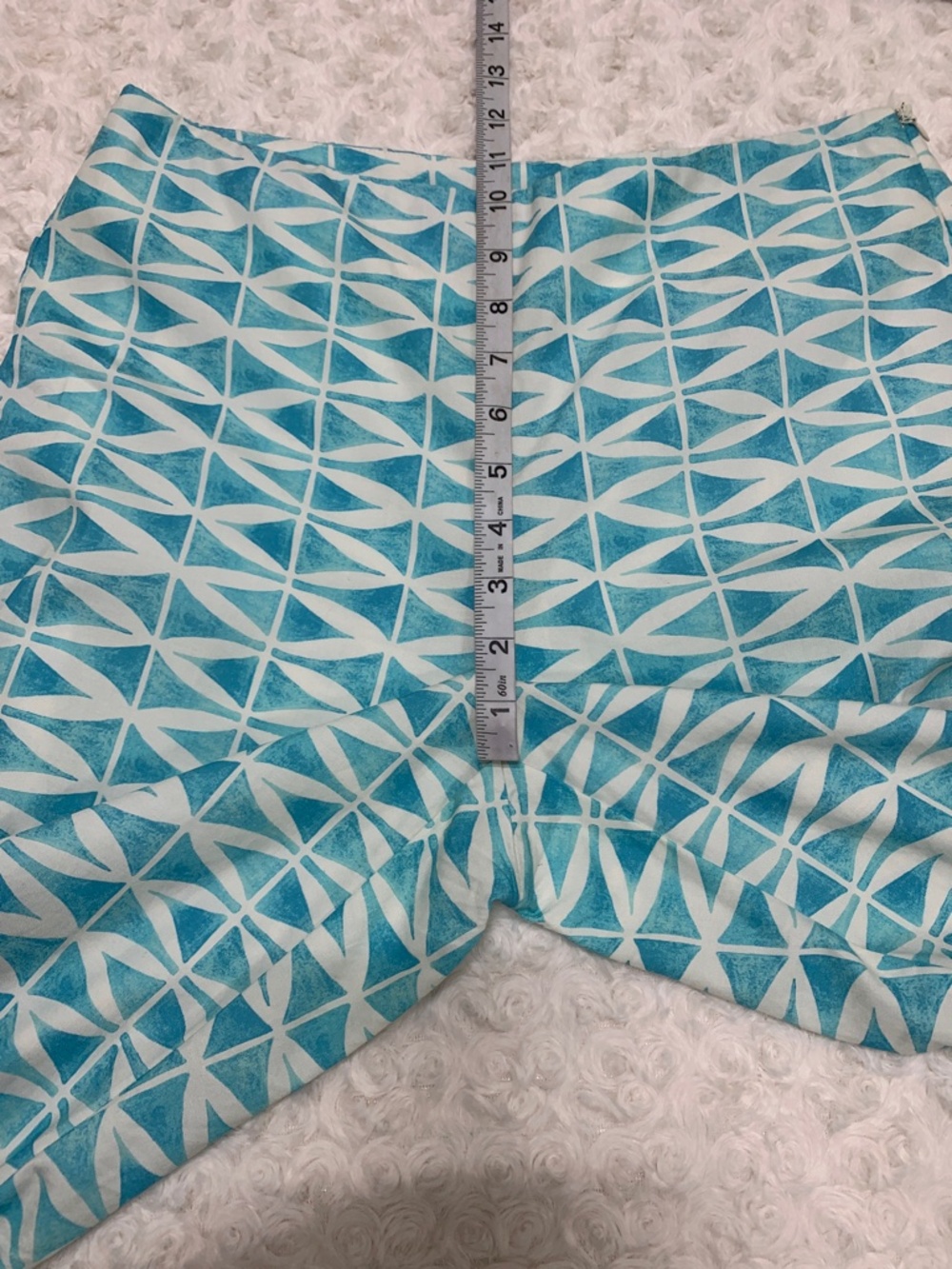 J. McLaughlin Carter Wide Leg Pants Aqua Multi Sz 4 - Picture 11 of 13